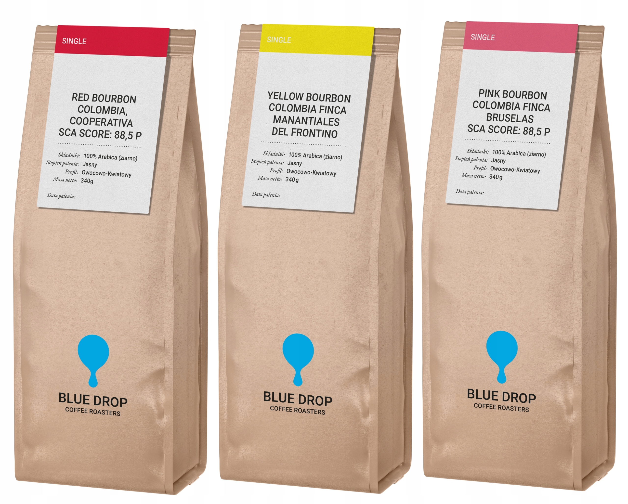 Levně Káva Zrnková Čerstvě Pražená Kolumbie specialty 100% Arabica Světle Pražená