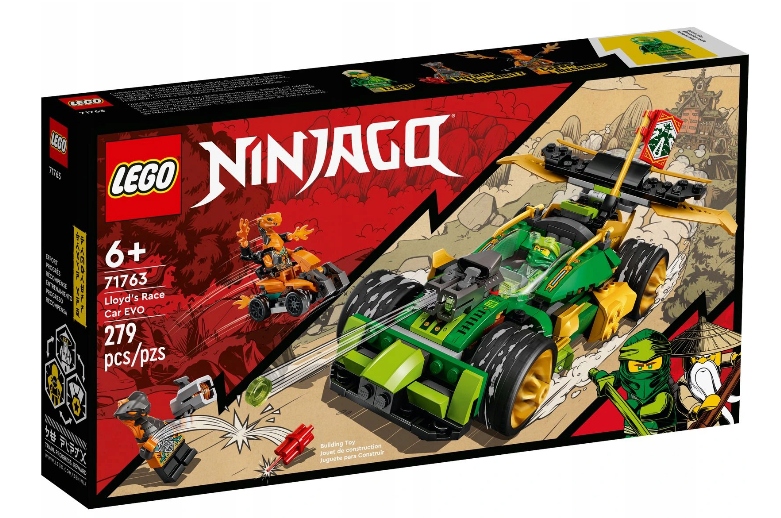 

Lego Ninjago Samochód wyścigowy Lloyda Evo 71763