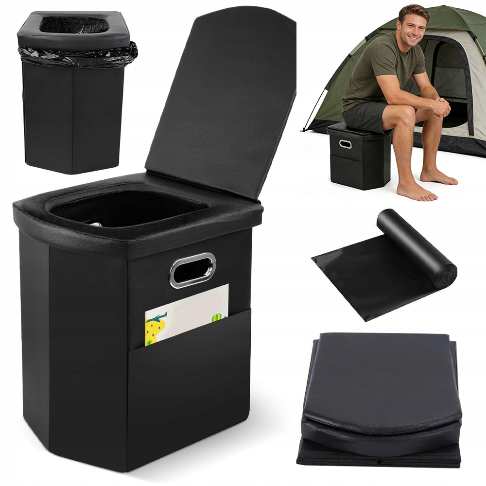 Toaleta Samochodowa Składana 42 CM Z Torbą I Workami