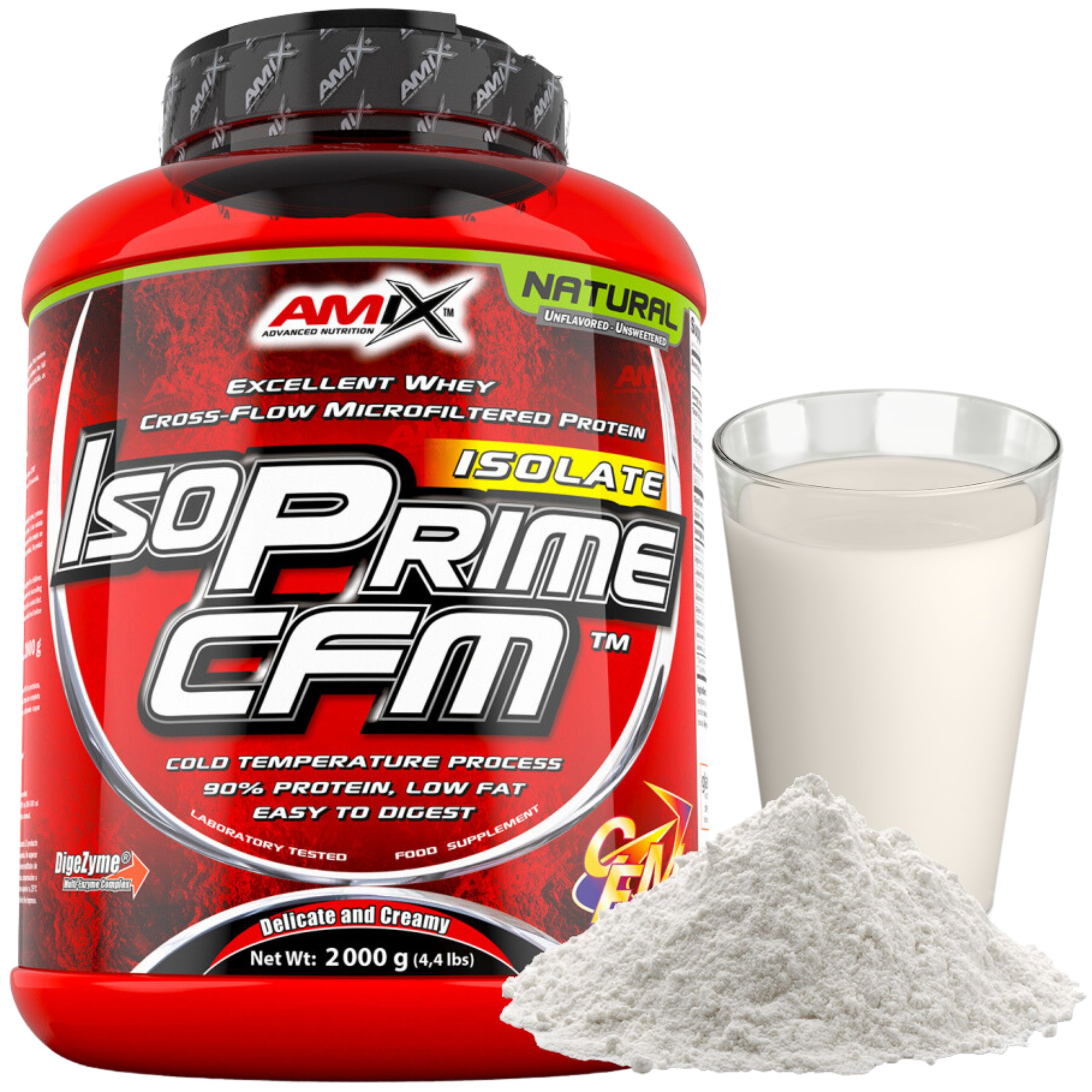 Bílkoviny Protein proteinový izolát Přírodní 2 kg bez cukru