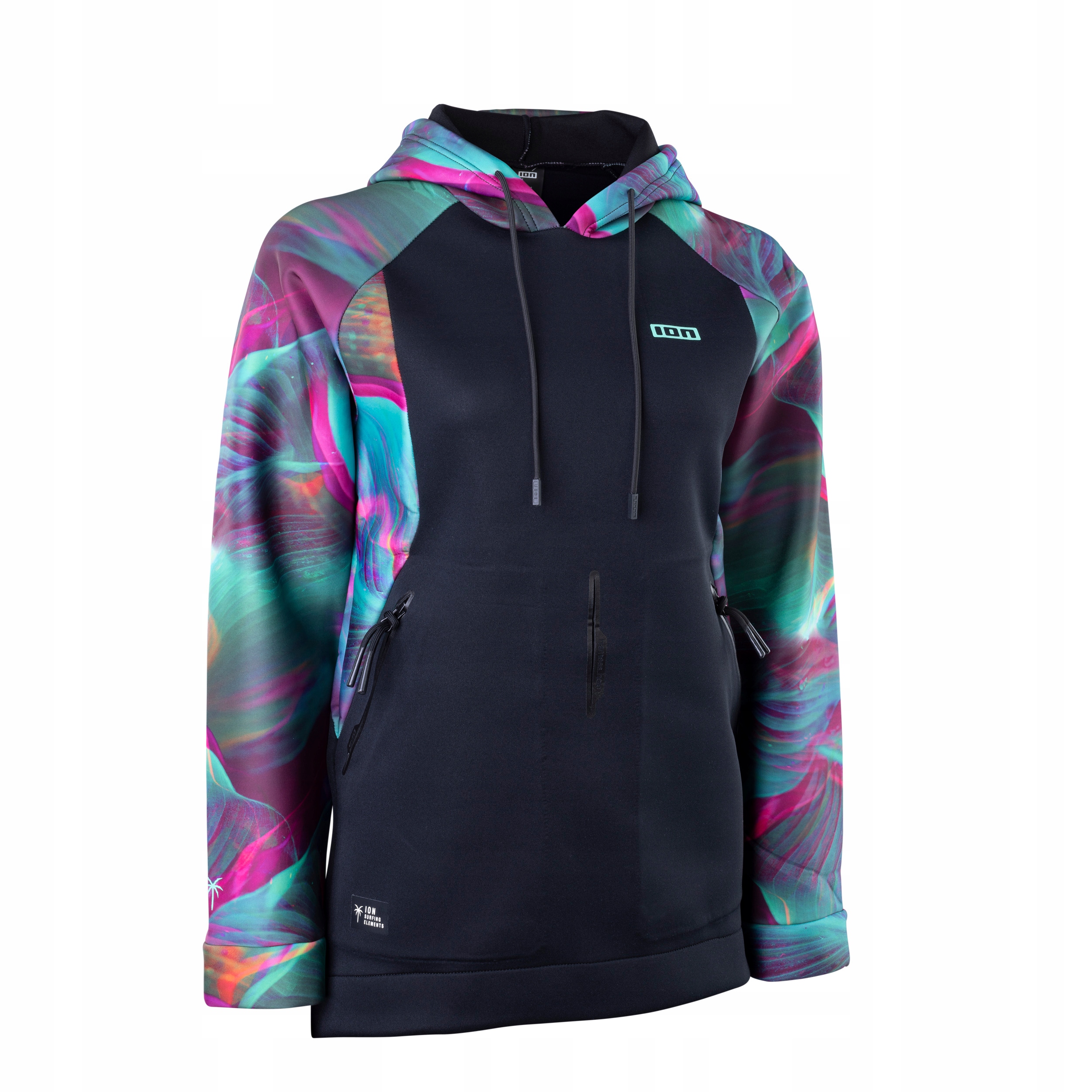 Mikina neoprenová mikina Ion Hoody Lite Trop. Palm Glitch 38/M