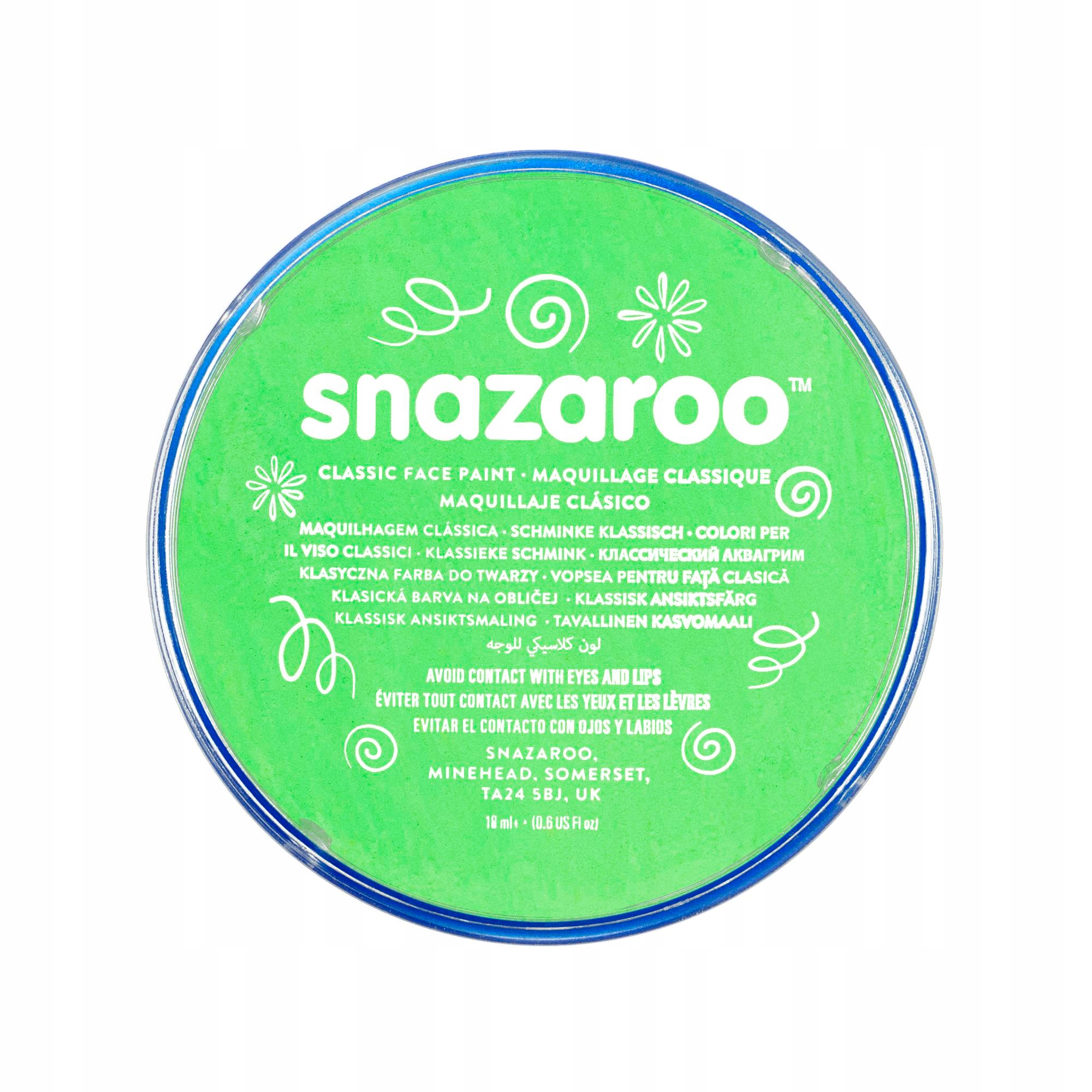 

Snazaroo Farba do ciała 18 ml: Lime Green