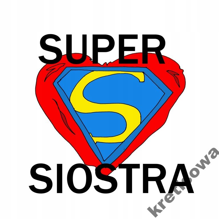 

Damska Koszulka Super Mama Siostra Babcia s4b