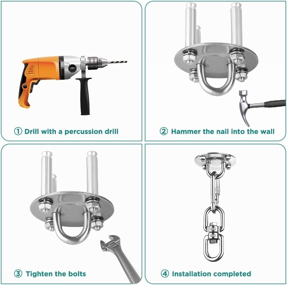 MOCOWANIE SUFITOWE OBROTOWE hamak huśtawka Średnica wewnętrzna 1 mm