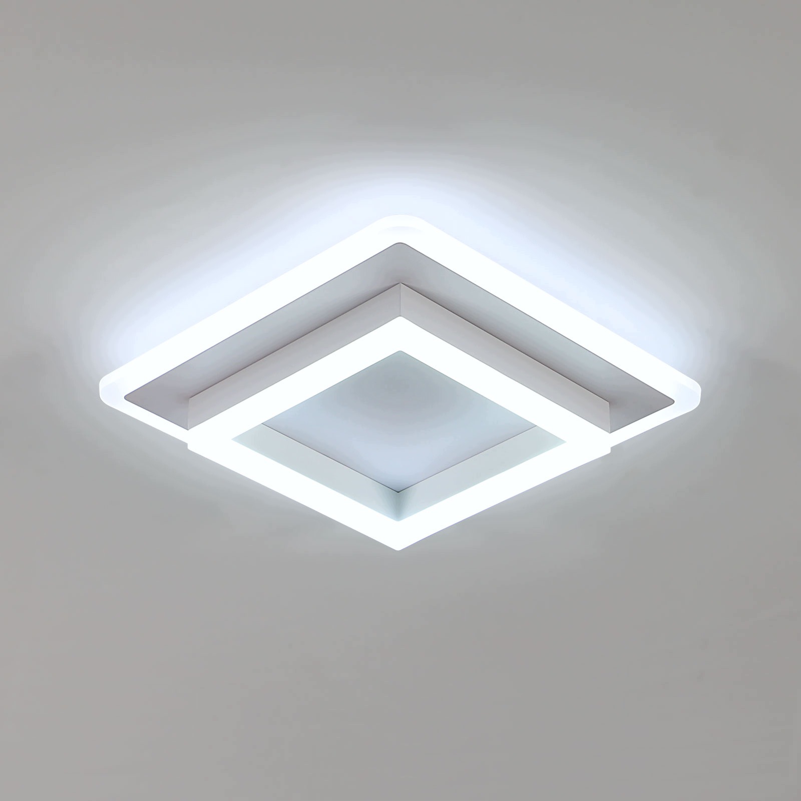 Stropní svítidlo Led Plafon bílé čtvercové moderní do obývacího pokoje 6500K 30W 30cm