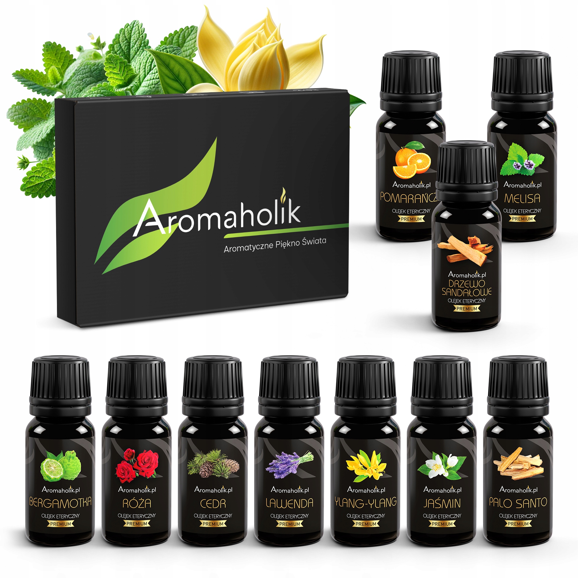 Olejki Eteryczne Eko Zestaw Relaksacyjny do Aromaterapii 10x10ml