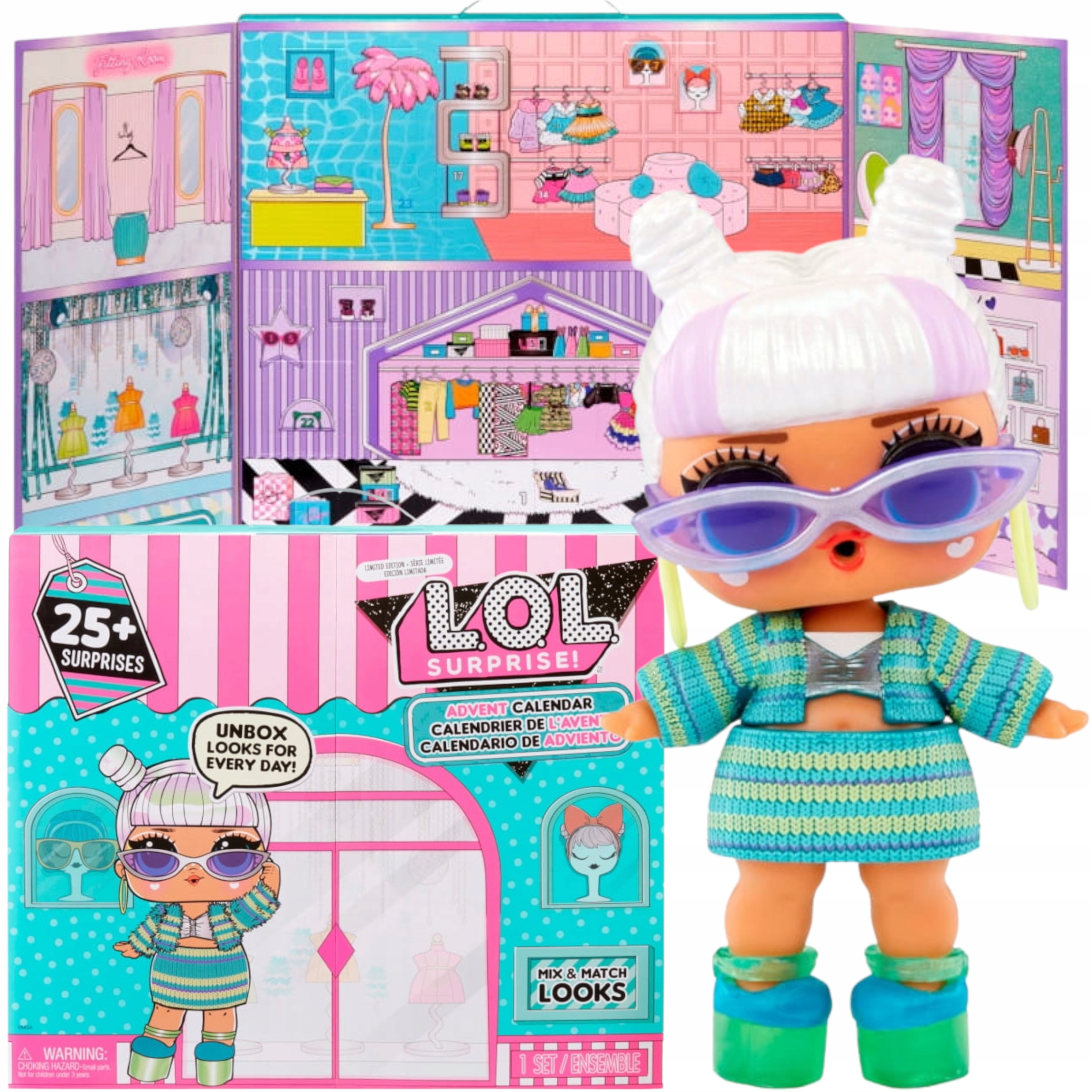 Adventní Kalendář Lalka S Prémiovým Oblečením 25 Ks Kultovní Série Z Usa