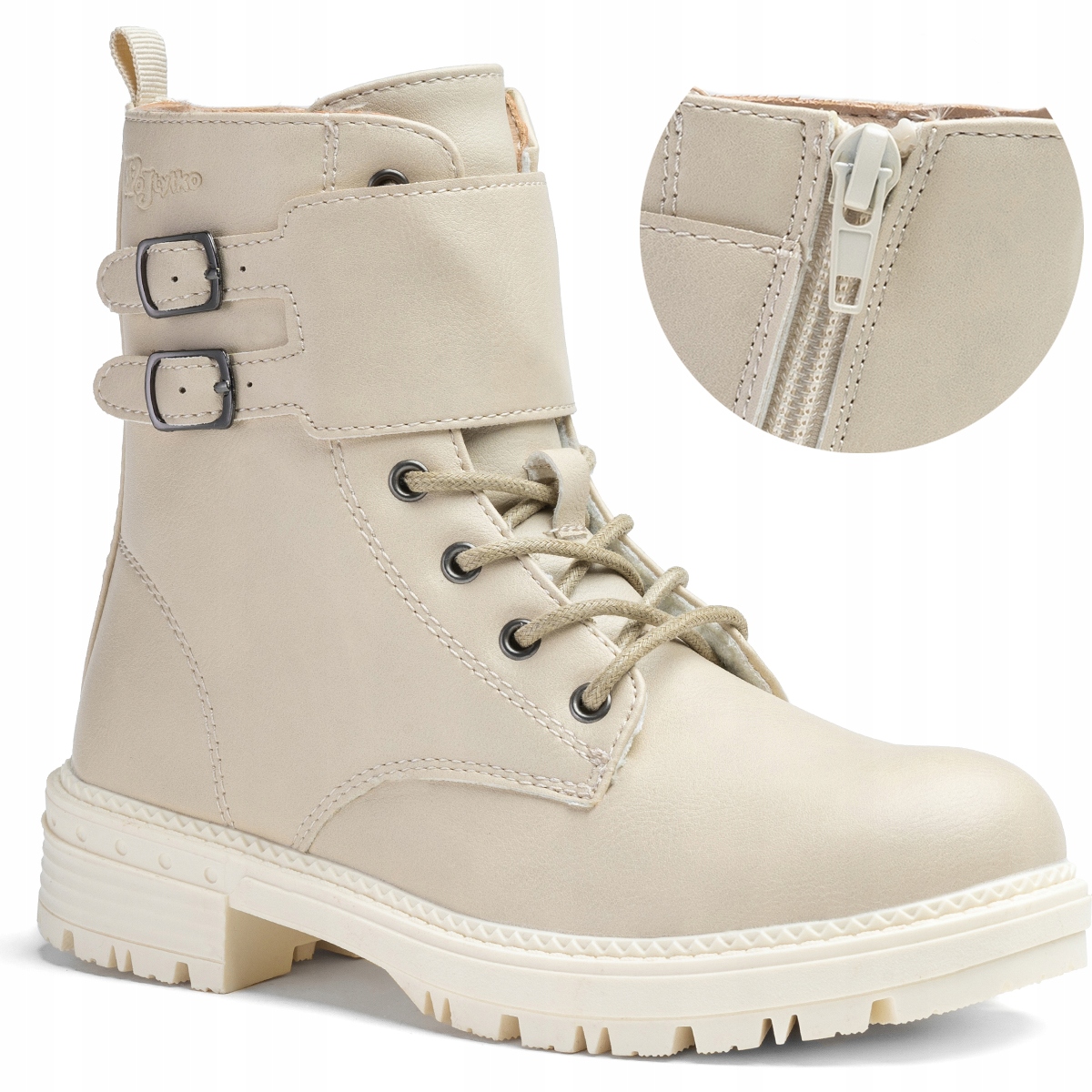 Trzewiki lekkie sztyblety modne botki zgrabne ocieplane SUWAK Wojtyłko