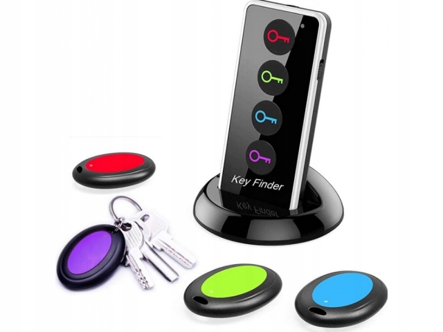 Elektroniczny Lokalizator Kluczy Bezprzewodowy keyfinder 4 szt Pilot