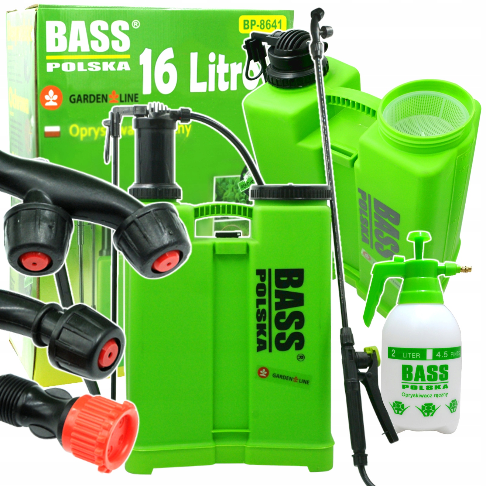 

Bass Ciśnieniowy Opryskiwacz Plecakowy 16L 2L