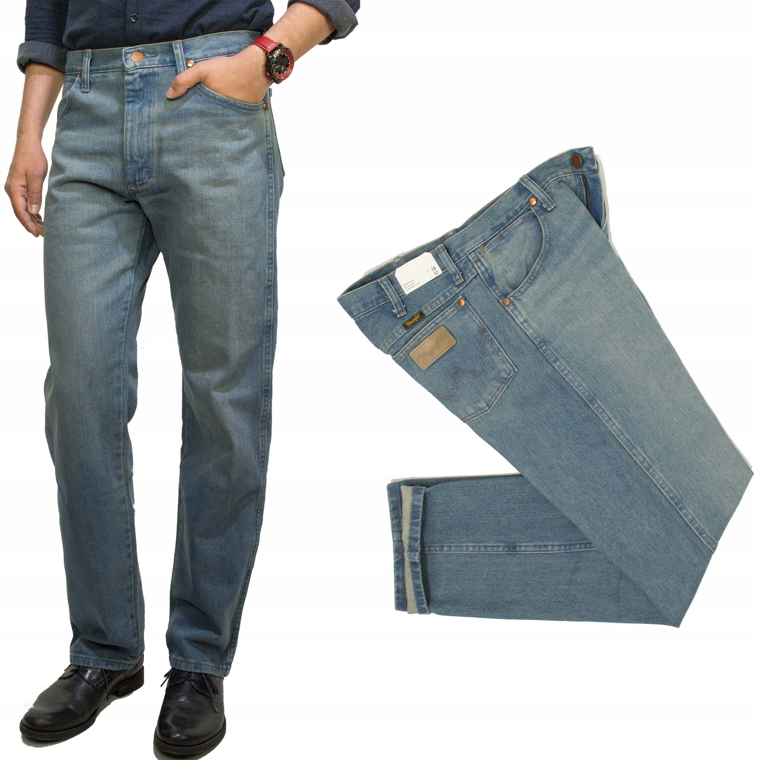 Wrangler 13MWZ Iron Forge pánské džínové kalhoty Regular Bootcut W36 L30