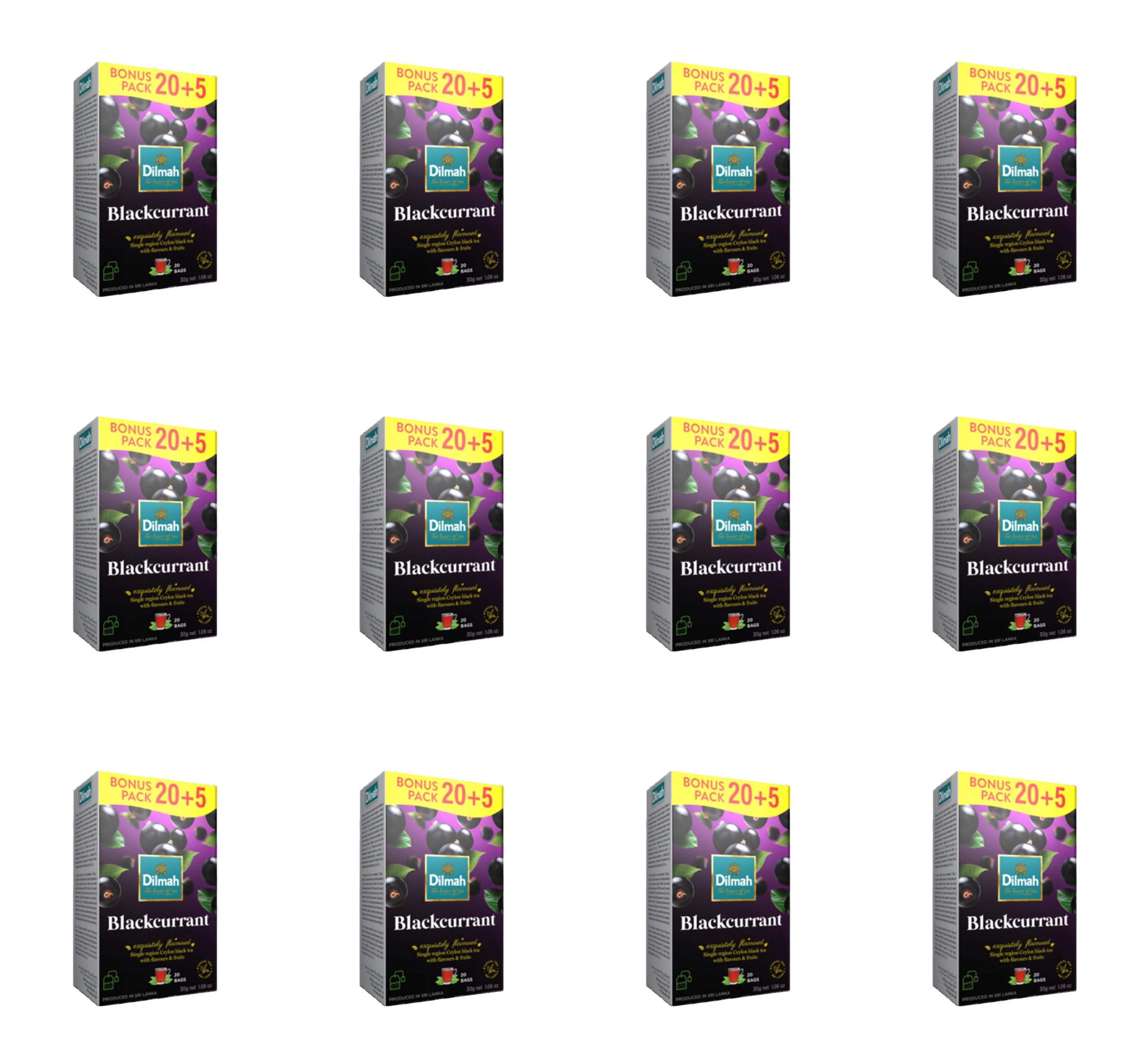Dilmah Blackcurrant [20 5 x 1,5 g] X12