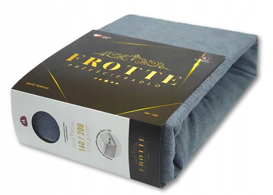 

Prześcieradło Frotte z gumką 200x200 Premium Grube
