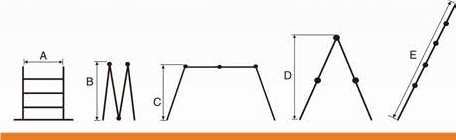 DRABINA PRZEGUBOWA 4x3 + PODEST, WIELOFUNKCYJNA, SKŁADANA, UNIWERSALNA Waga 13.5 kg