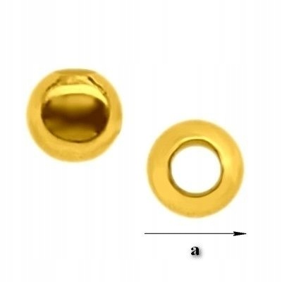 P2LZ-1,8/0,8 Kulka srebrna 1,8 mm pr 925 Pozłacane