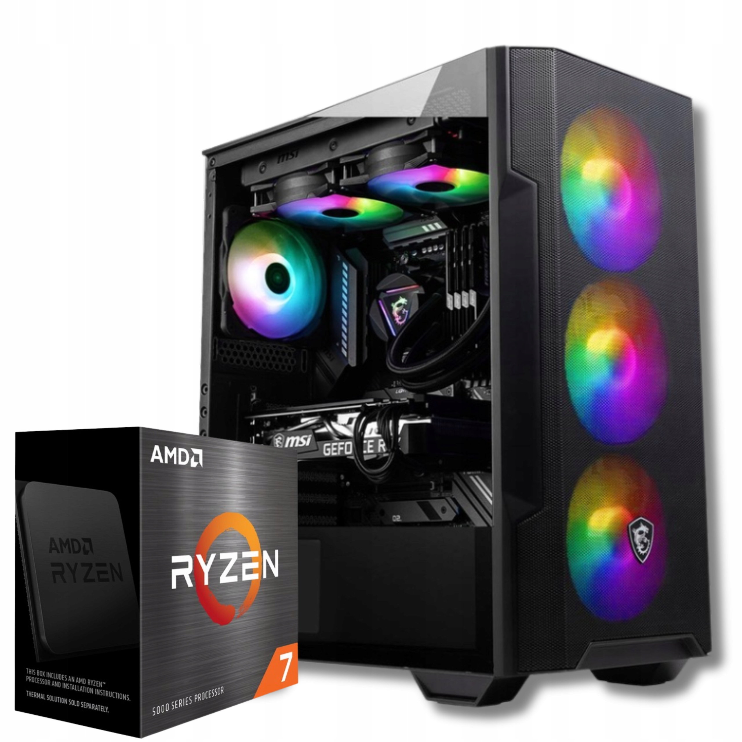 HERNÝ POČÍTAČ RYZEN 7 RTX 3060 32GB DDR4 1TB M2 SSD