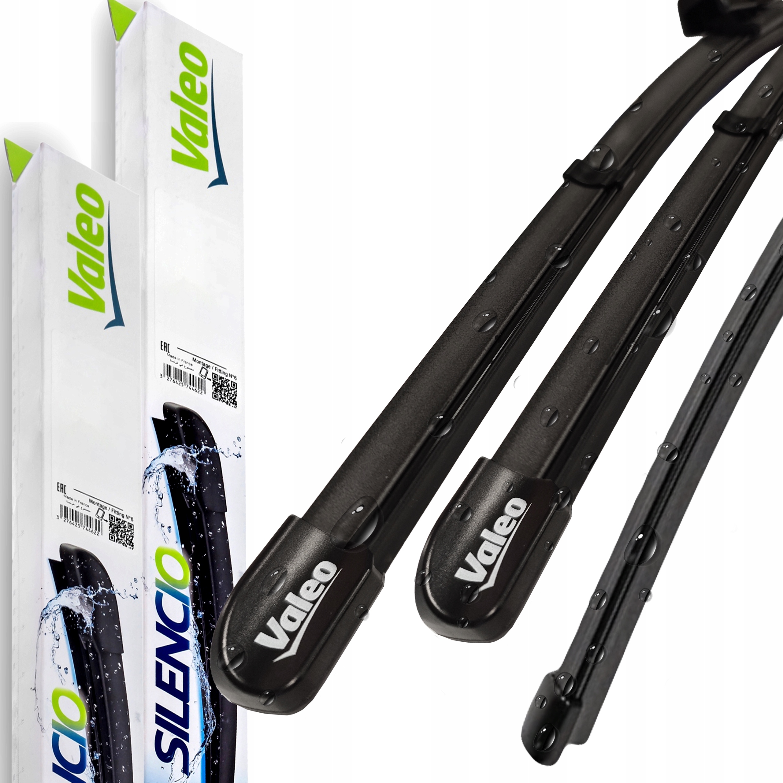 Valeo Silencio Wycieraczki przód tył Skoda Fabia II Hb 2006-2013