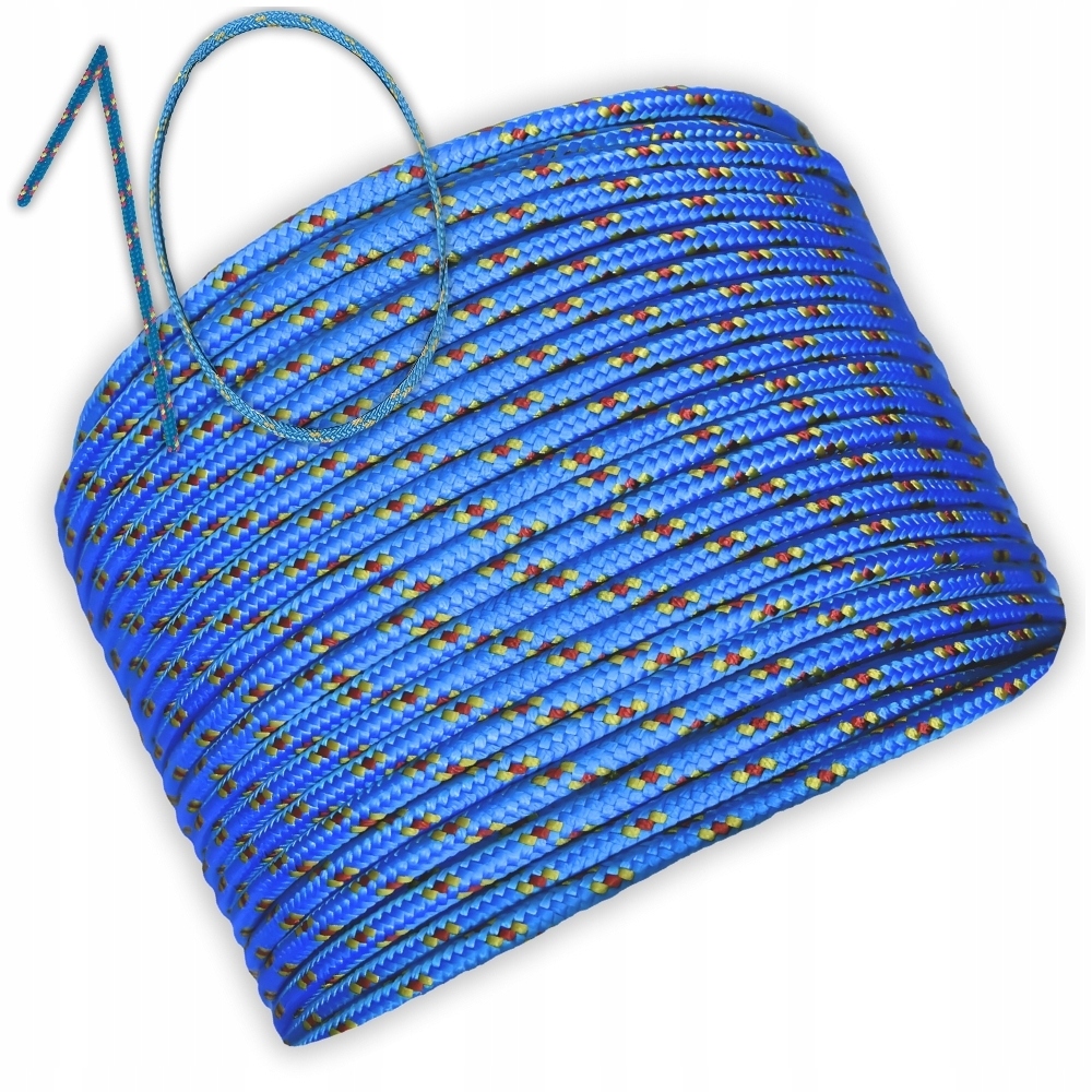 SZNUR LINA LINKA POLIPROPYLENOWA WSPINACZKI GRUBA MOCNA NIEBIESKI 30M 10mm