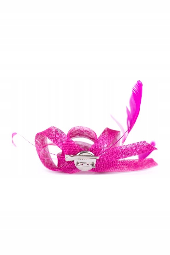 Fascynator Mysterious - czerwony cz19590 Kolor dominujący czerwony