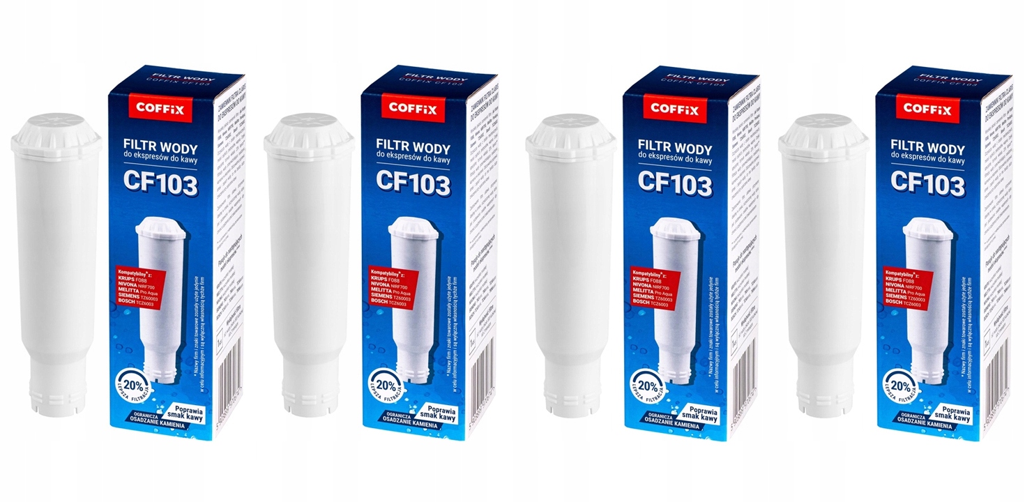Filtr do ekspresu Nivona Krups Siemens Bosch zamiennik– Coffix CF103 x 4szt