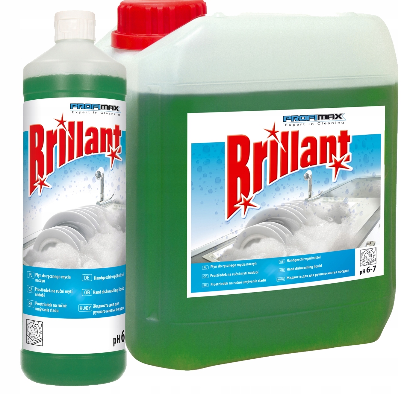 Levně Tekutý Prostředek Na Mytí Nádobí 5 L Účinně Myje Ve Studené Vodě Vůni Trávy