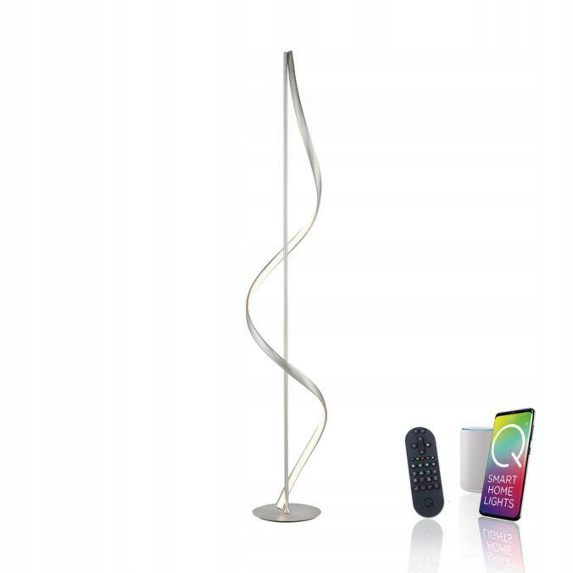 Paul Neuhaus Q-swing Led stojacia lampa ZigBee, diaľkový ovládač, 2700-5000K,