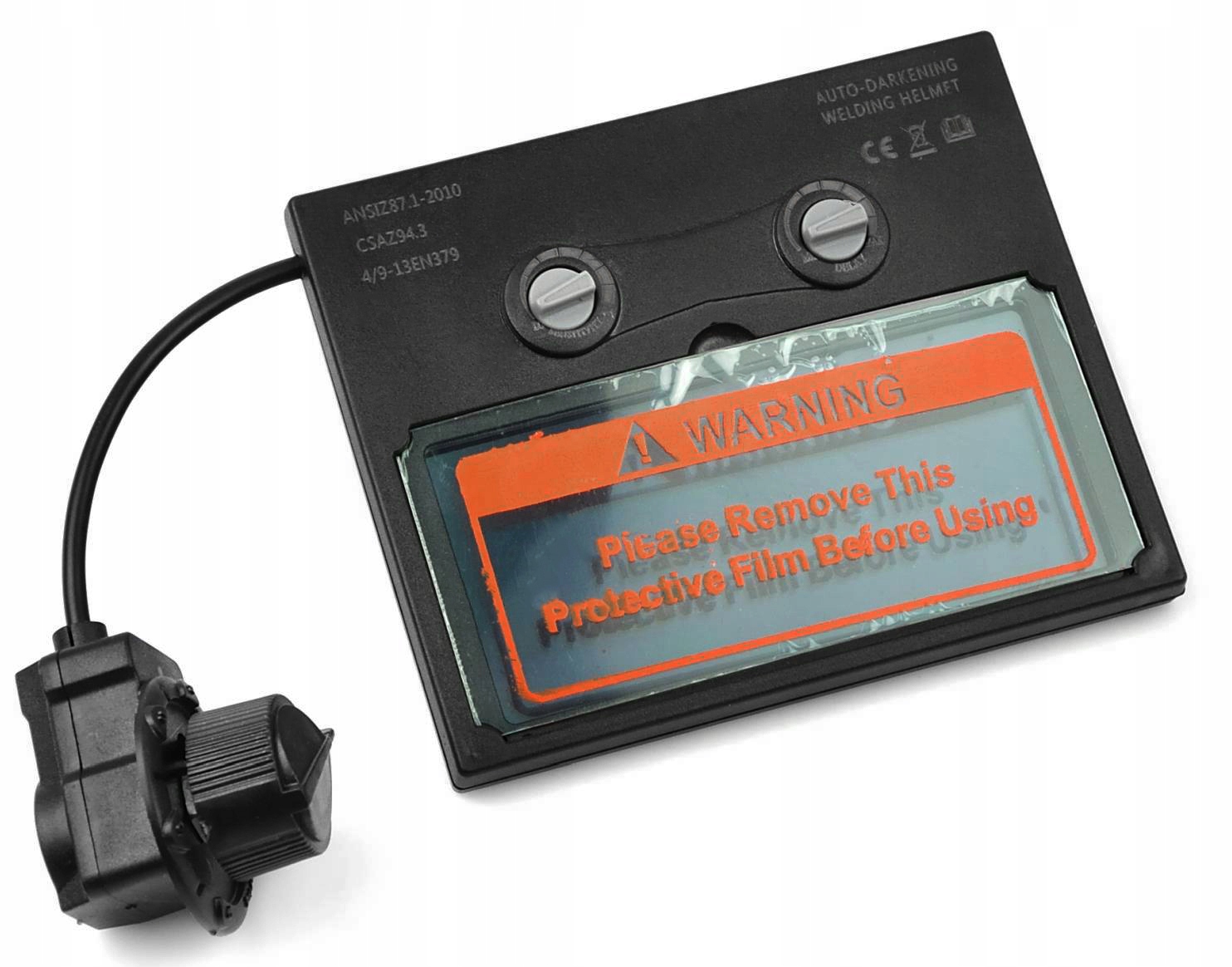 PRZYŁBICA SPAWALNICZA MASKA SAMOŚCIEMNIAJĄCA DO SPAWANIA FILTR DEKO Liczba sensorów 2