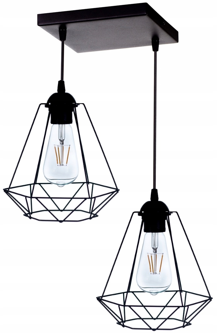 

Lampa Wisząca Sufitowa Żyrandol Diament Loft Led