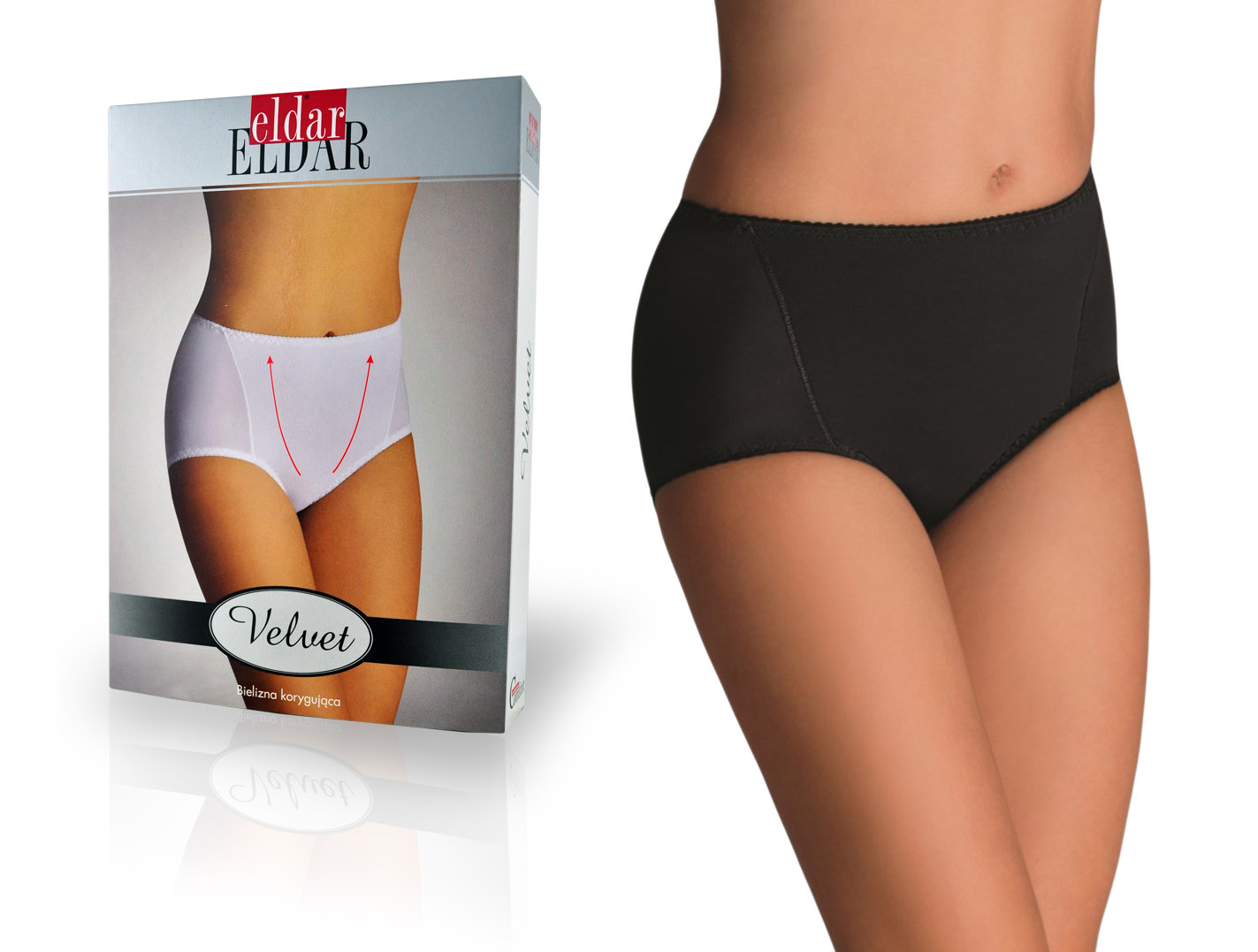 

figi wyszczuplające Czarne - Eldar Velvet, S
