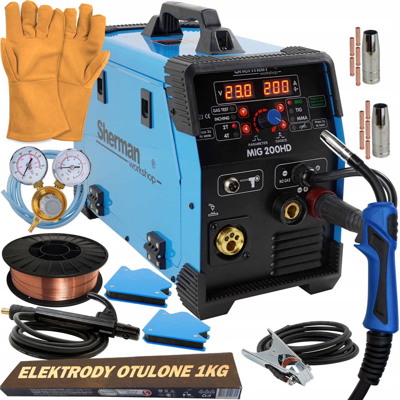 Сварочный аппарат 3в1 MIGOMAT MIG 200A Synergia MMA SHERMAN