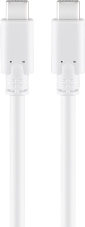 Kabel USB-C - USB-C 3.1 Goobay BIAŁY 0,5m