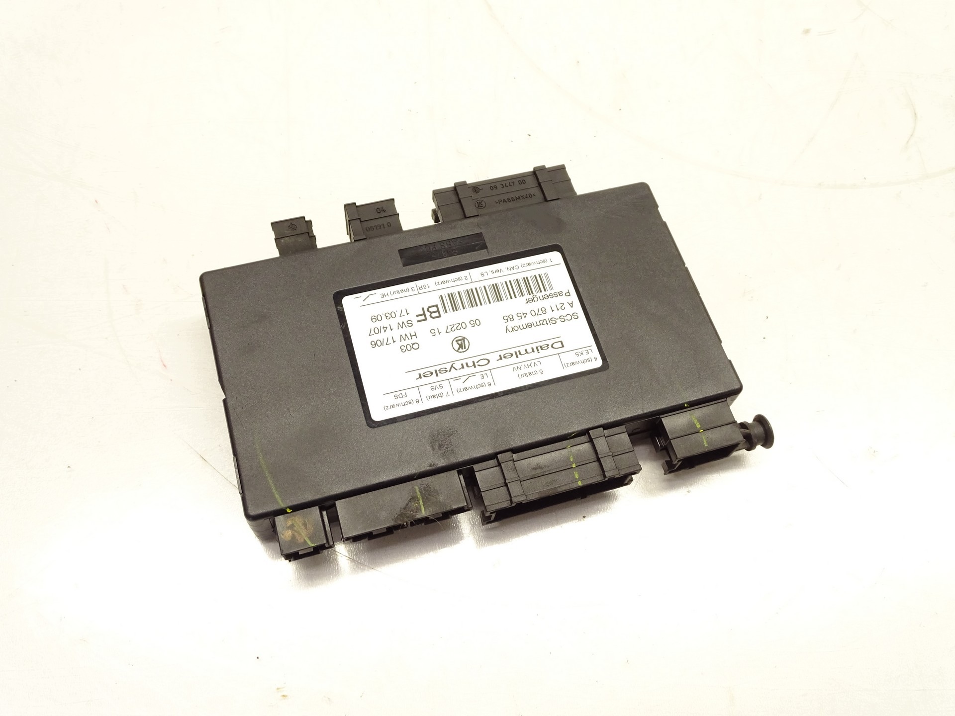 module control unit seat MERCEDES W164 A2118704585