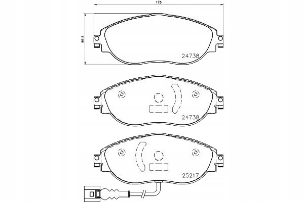 BREMBO KOMPLET KLOCKÓW HAMULCOWYCH +GRATISY