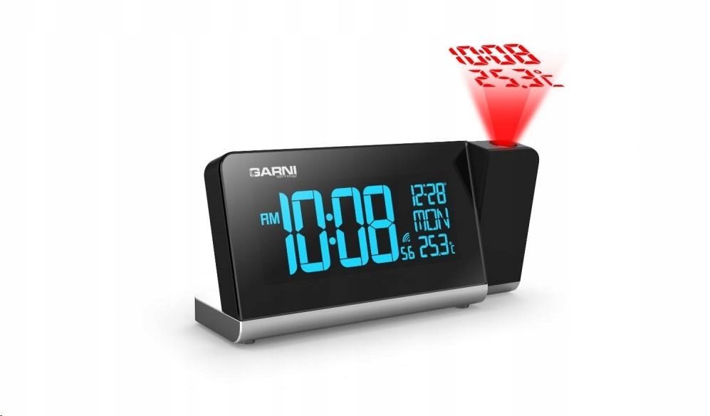 Garni 165 Arcus digitální budík s projekcí času a vnitřní teploty Garni…