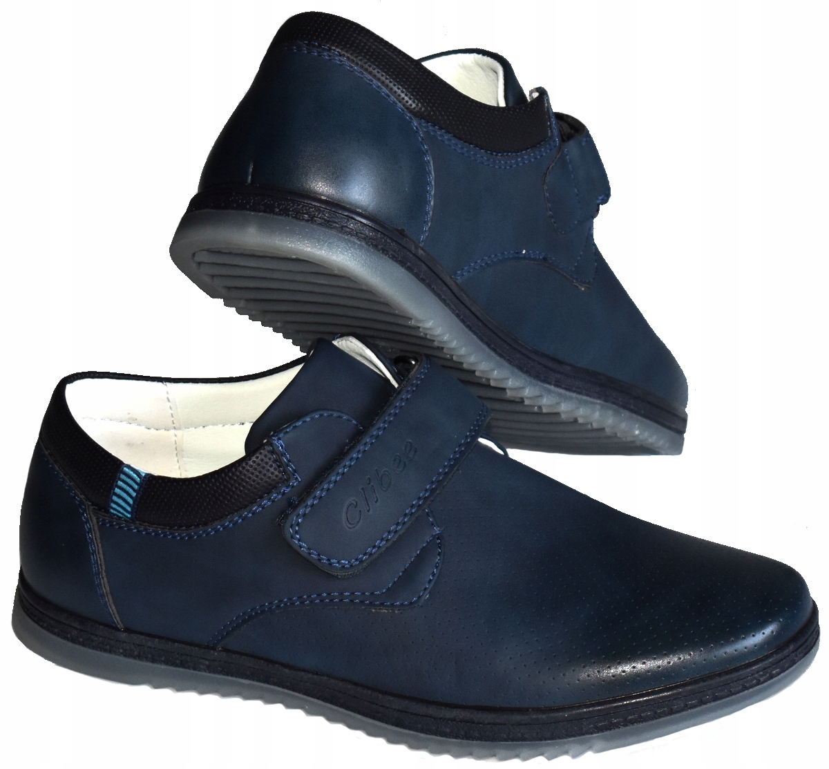 Clibee Komunijne Granatowe BUTY Wizytowe Lekkie Rzepy (33-34-35-36-37) - 32 Marka Inna marka