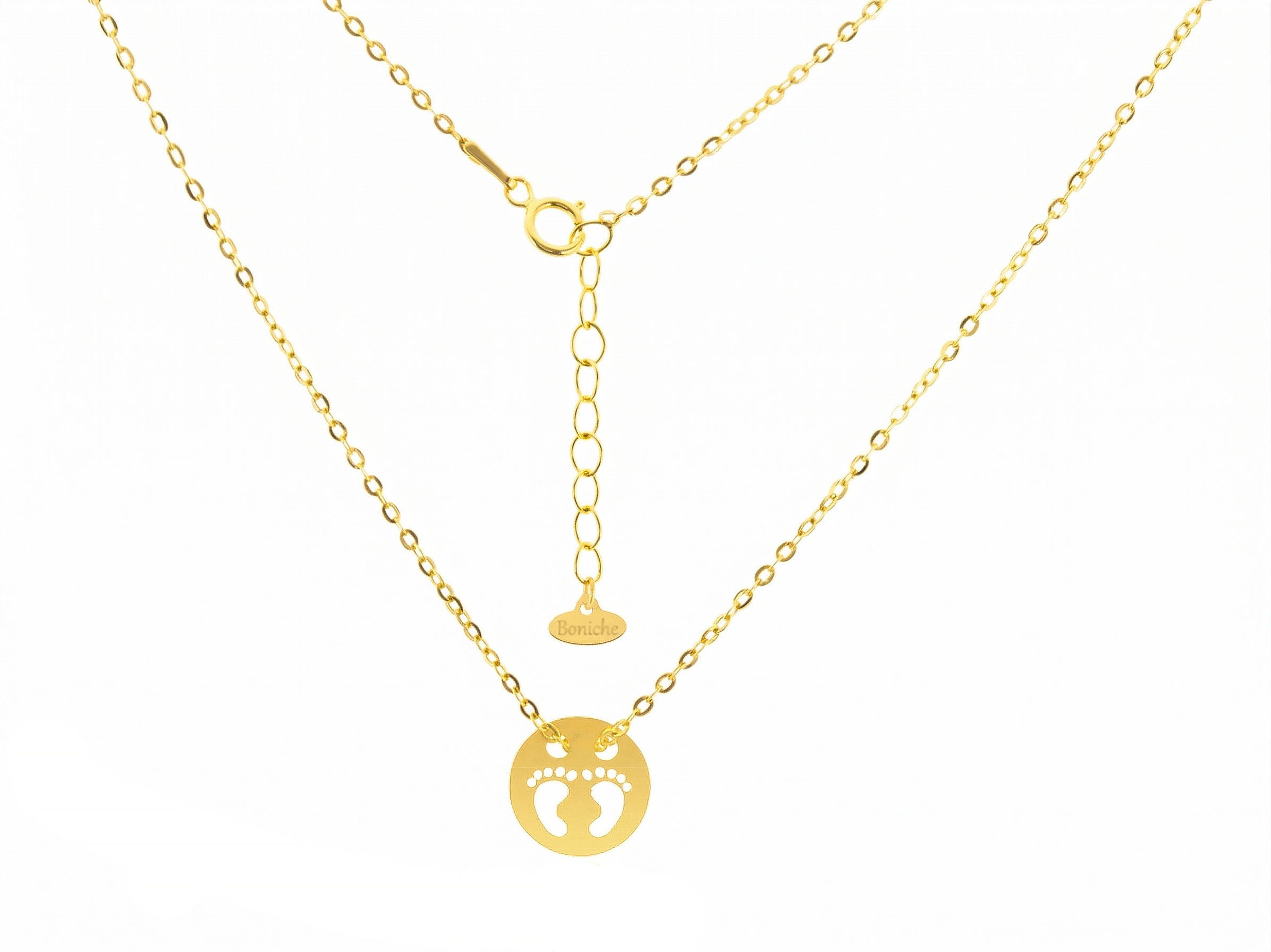 Zlatý Řetízek s přívěskem na nohu ryzost 585