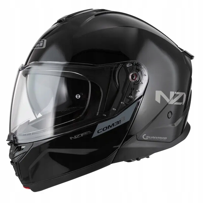 Motocyklová prilba Nzi Combi 3 Duo Black L