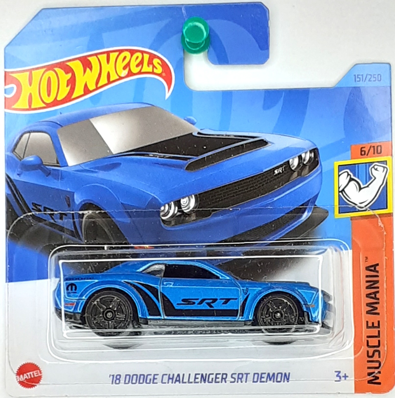 

Hot Wheels '18 Dodge Challenger Srt Demon 2023