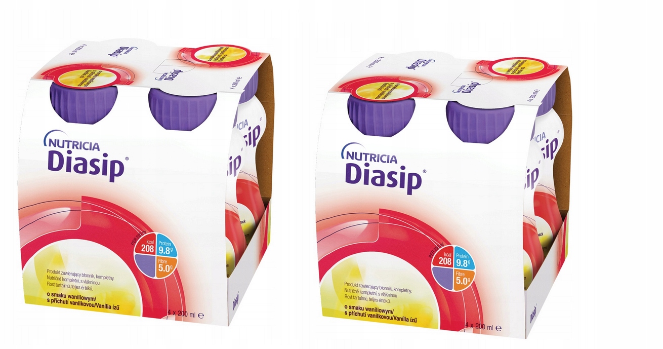 Diasip Płyn odżywczy o smaku waniliowy 8x200ml