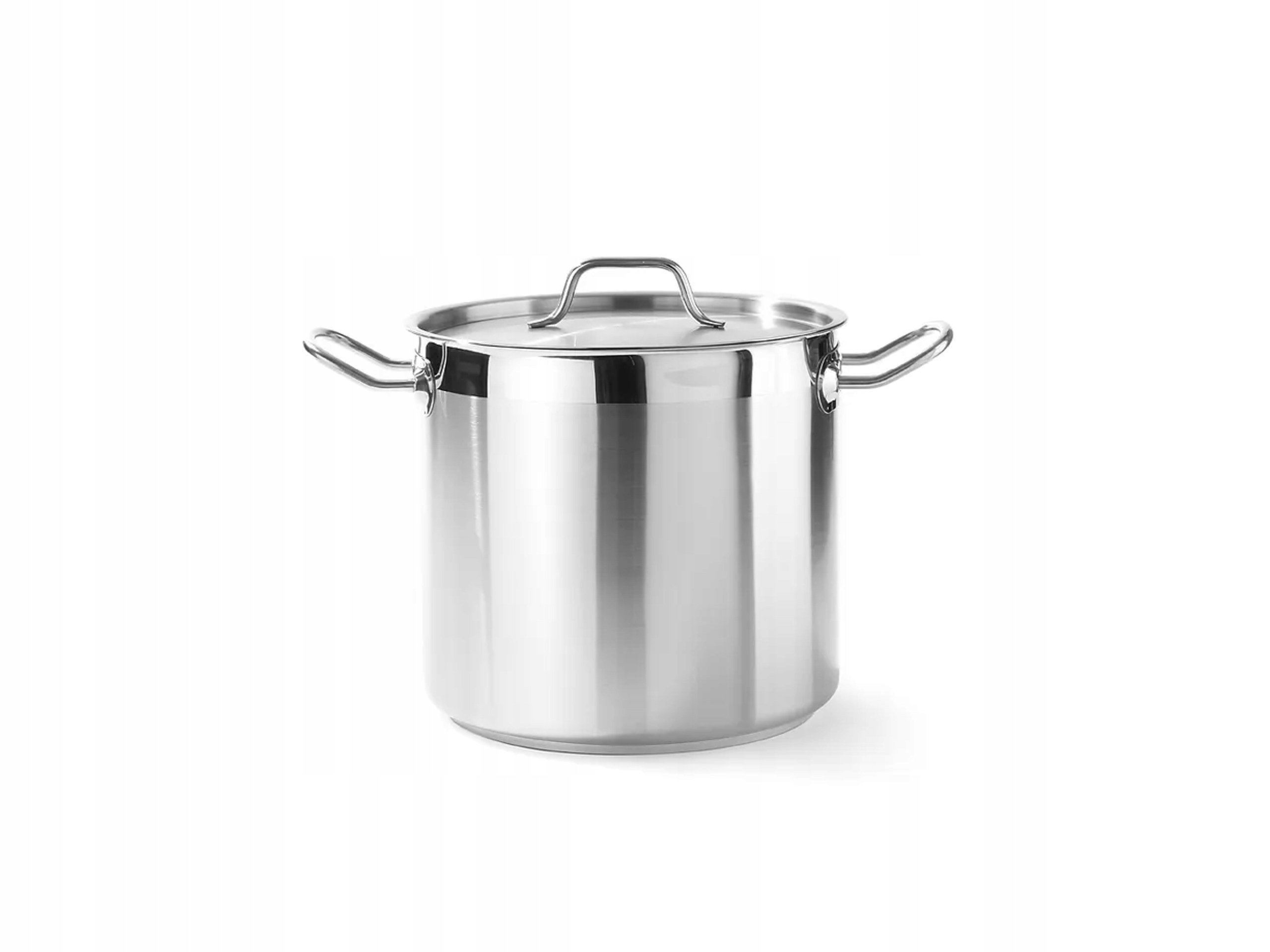 

Garnek 10L 24cm Pokrywa Stal Nierdzewna Indukcja