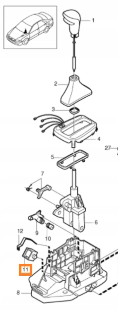ZAWOR ZMIANY BIEGOW SKRZYNIA BIEGOW VOLVO V70 XC90 Parts manufacturer Volvo original OE