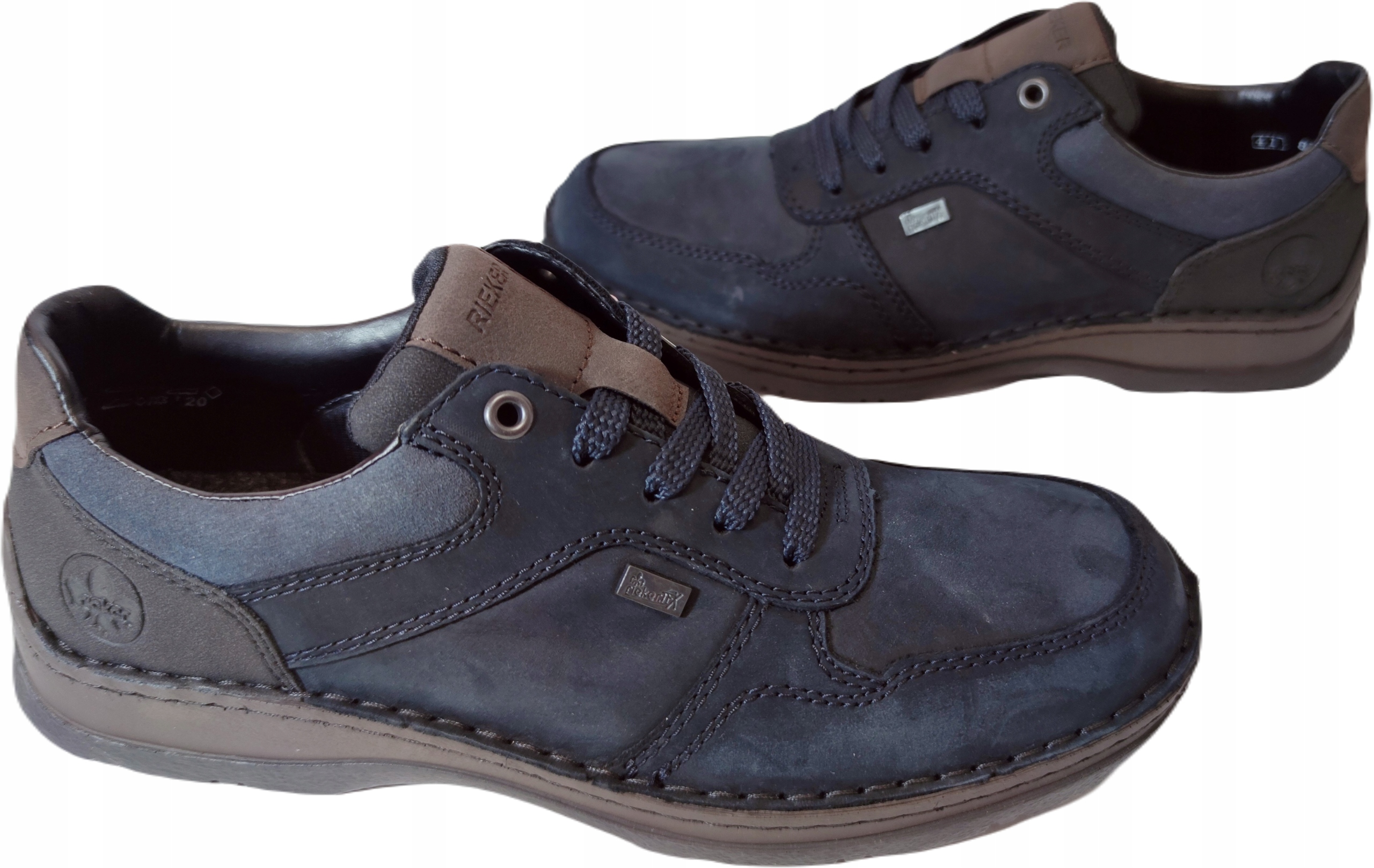 polobotky Široká Tuhá kůže Rieker 05301 námořnická modrá r40