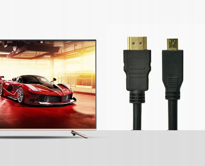 015 KABEL MICRO HDMI - HDMI 2m GOLD 1,4b FULL HD Marka Spectrue