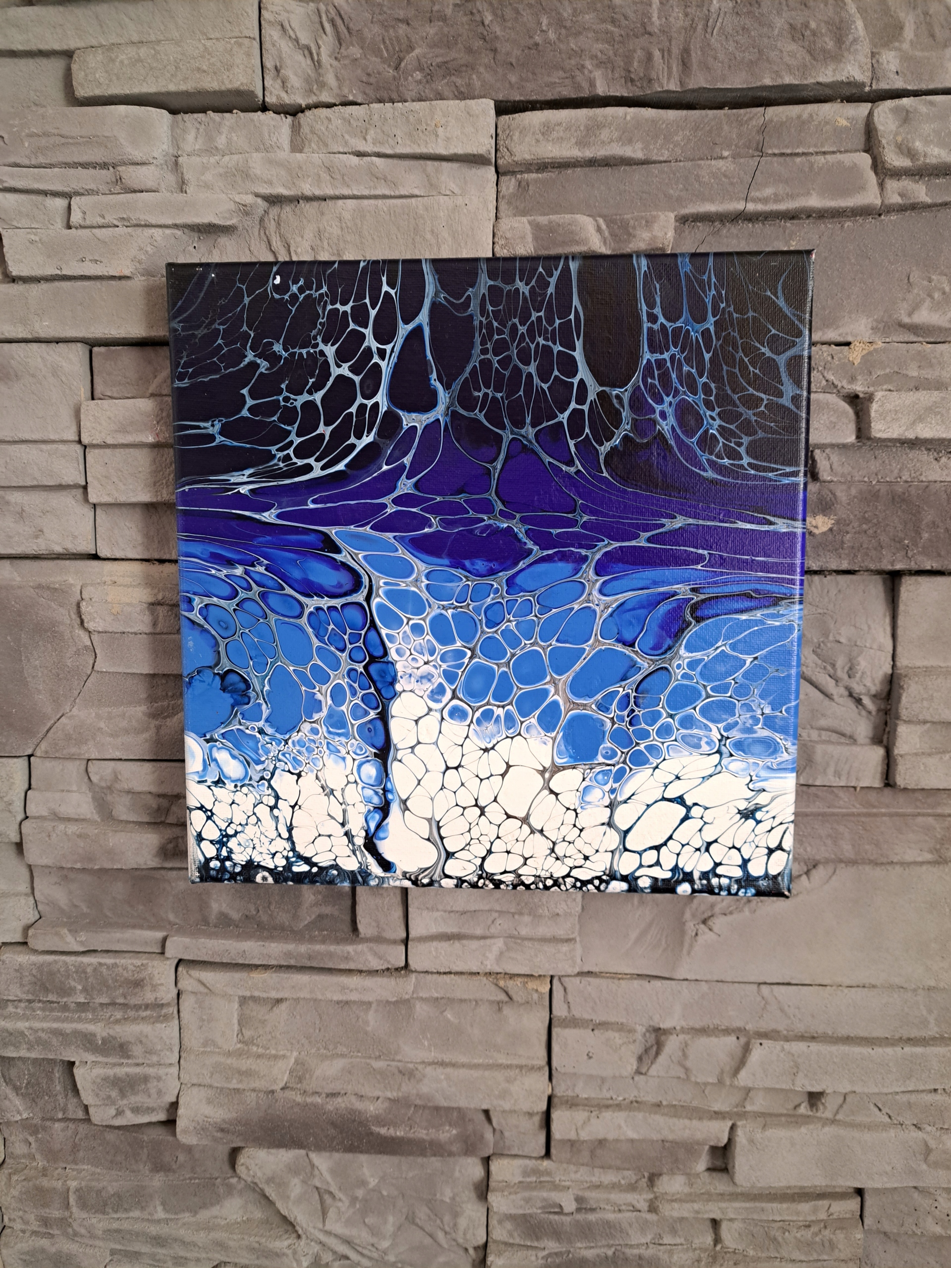 Unikátní obraz ručně malovaný autorský pouring 25/25