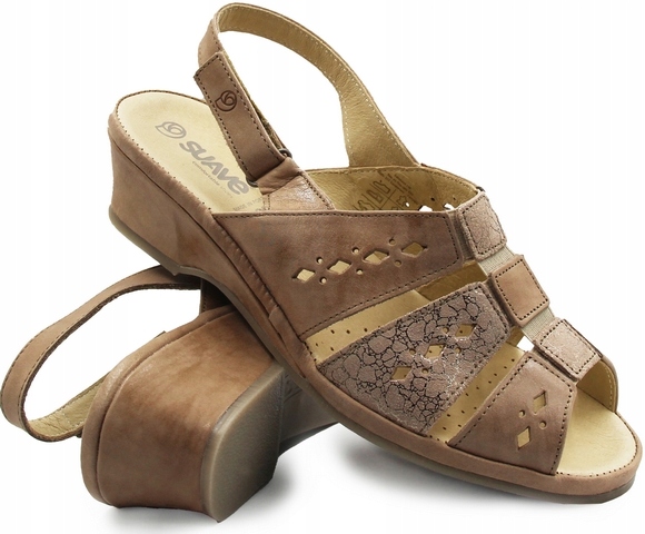 Pohodlné dámské kotníkové sandály na dovolenou Suave 710231-08 39