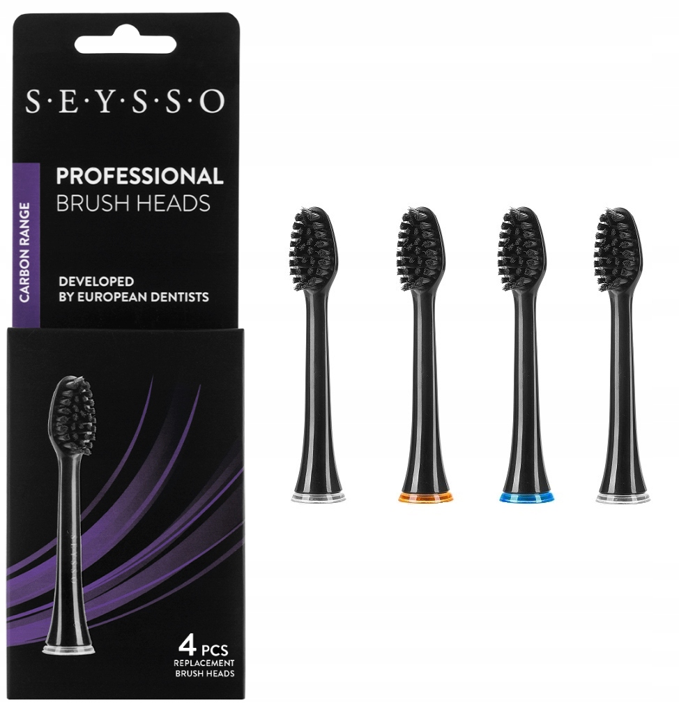 Seysso Professional Carbon końcówki 4 szt. czarne