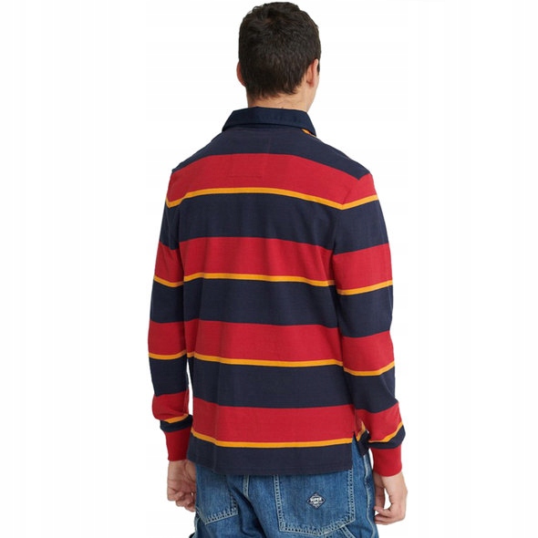 SUPERDRY KOLOROWA KOSZULKA POLO PASKI (L) Marka Superdry