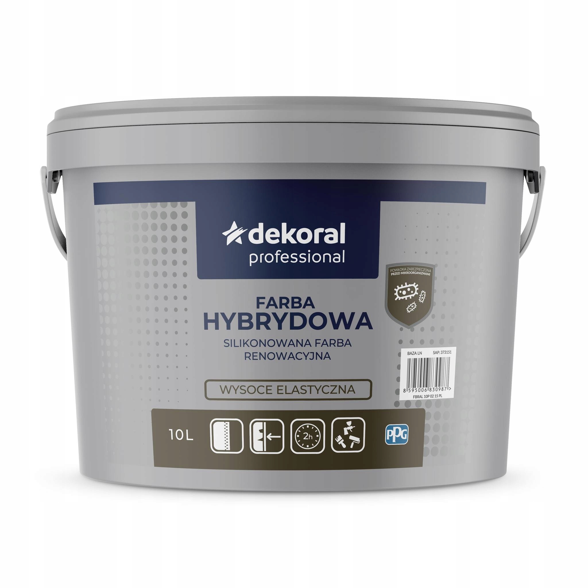Dekoral - Farba hybrydowa na spękania 10L Biała