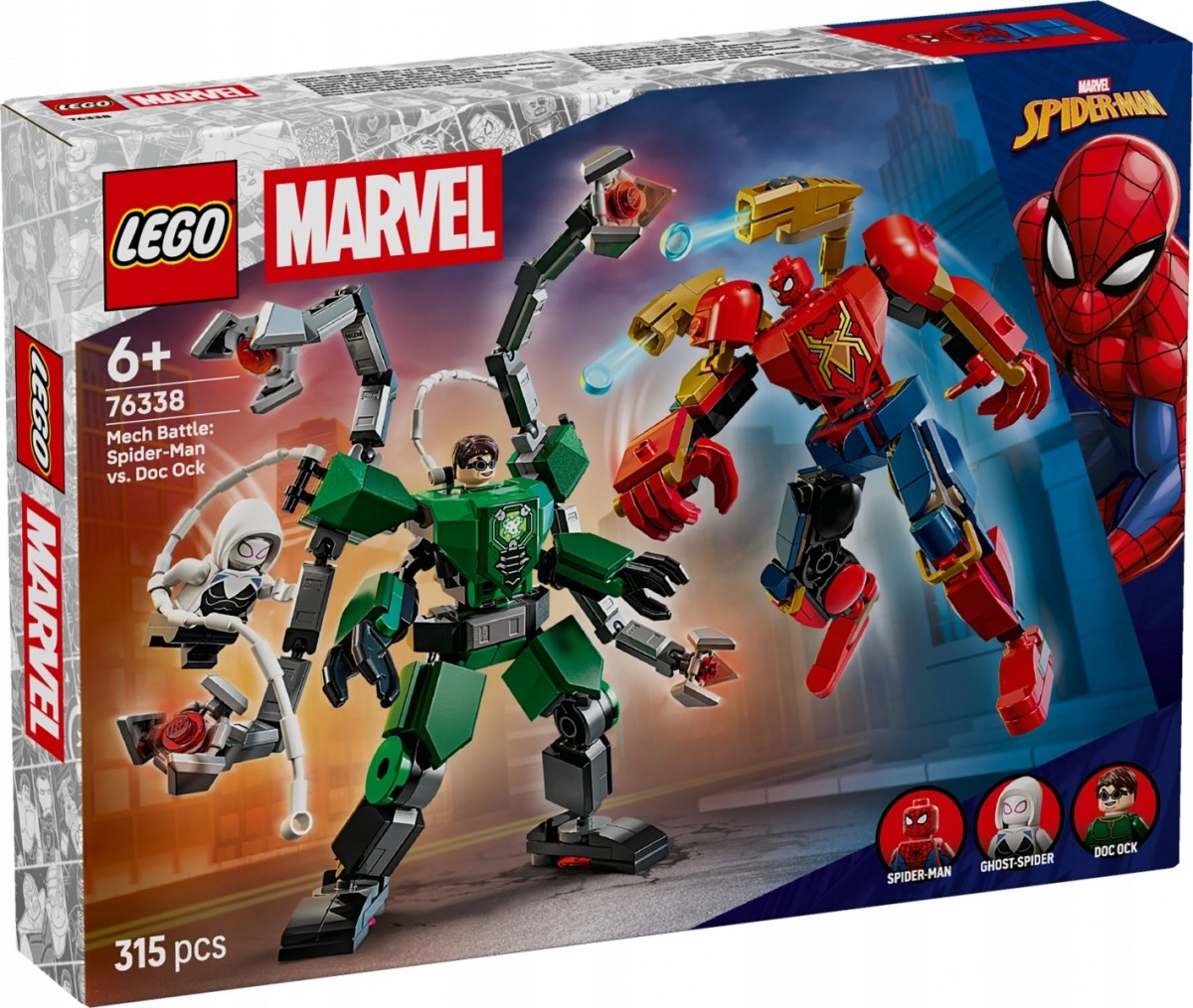 Lego Stavebnice Heroes 76338 Bitva mechů: Spider-Man versus Doc Ock