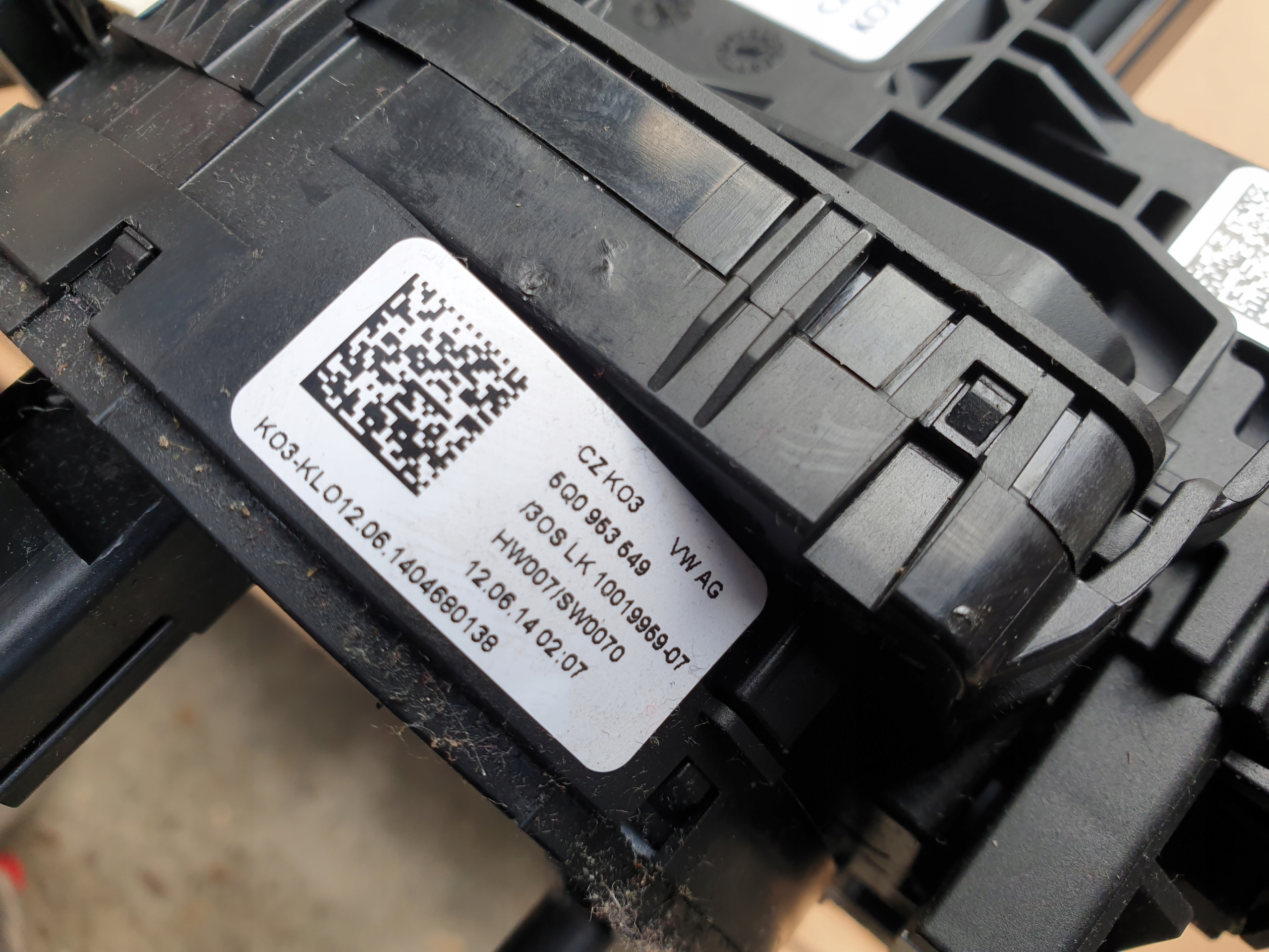 ring MANETKA switch SEAT LEON III 3 5F 5Q0953507AC 5Q0953549